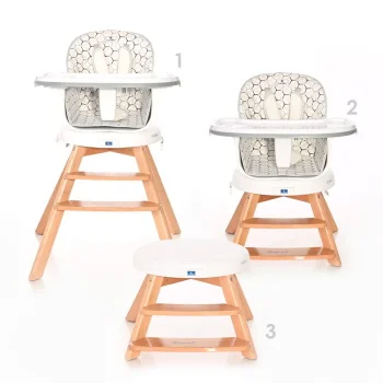 Lorelli hranilica Napoli grey hexagons (2020) - 360°-3